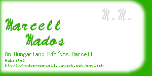 marcell mados business card